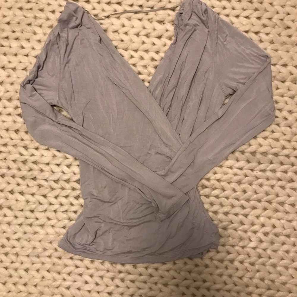 Wrap shirt, silver